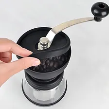 Moedor Triturador De Café Manual Vidro Cozinha Profissional Foto mini 4
