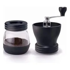 Moedor Triturador De Café Manual Vidro Cozinha Profissional Foto mini 3