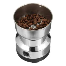 Moedor Triturador Eletrico Café Grãos Temperos Pratico Inox Foto mini  3
