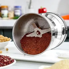 Moedor Triturador Eletrico Café Grãos Temperos Pratico Inox Foto mini 4