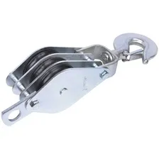 Moitão 45mm X 3 Roldanas - Para 650 Kg - Worker Foto mini  2