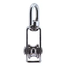 Moitão Roldana Em Aço Inox N20 Roldana Com Capacidade De Suporte Até 75kg Lanchas Barcos Rede Pesca Espinhel Roldanas Polia Moitão Modelo Multiuso Seavix Foto mini 4