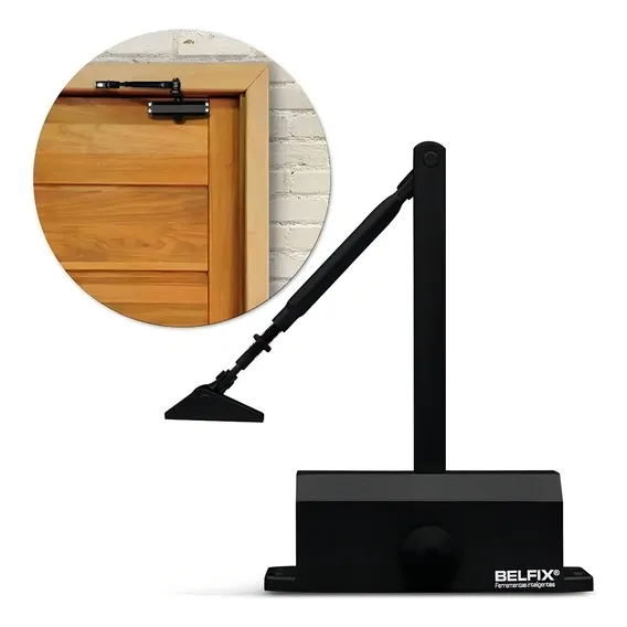 Mola Aérea Automática Para Portas Até 60 Kg Preto Belfix Foto 1