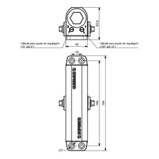 Mola Aérea Hidráulica Porta Força 2 F2 25kg A 45kg Soprano A530 Prata Foto mini 2
