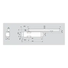 Mola Hidráulica P Porta aérea Impulse Prata Ts90 Dorma Foto mini 3