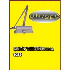 Mola Para Porta Branca Hidráulica N2 Slim Até 45kg Uniseg Foto mini 1