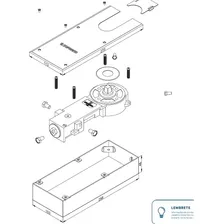 Mola Piso Porta Vidro Potência Fixa Santa Marina Portas Até 100kg Soprano P310 Inox Regulagem Única Foto mini 4