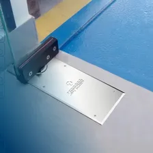 Mola Piso Porta Vidro Potência Fixa Santa Marina Portas Até 100kg Soprano P310 Inox Regulagem Única Foto mini  3