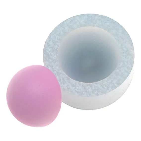 Molde De Silicone 382 - ½ Esfera - Metade Da Bola - Diversos Foto 1