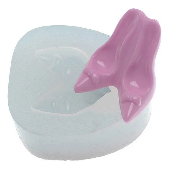 Molde De Silicone 427 - Par De Sapatinhos - Feminino Foto 1