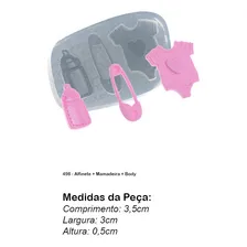Molde De Silicone 498 - Alfinete + Mamadeira + Body - BebĂȘ Foto mini 2