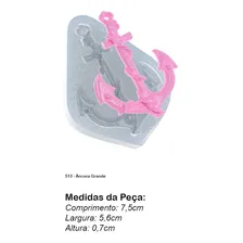 Molde De Silicone 513 - Âncora Grande - Fundo Do Mar Foto mini 2