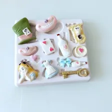 Molde De Silicone Alice No Pais Das Maravilhas Foto mini  2