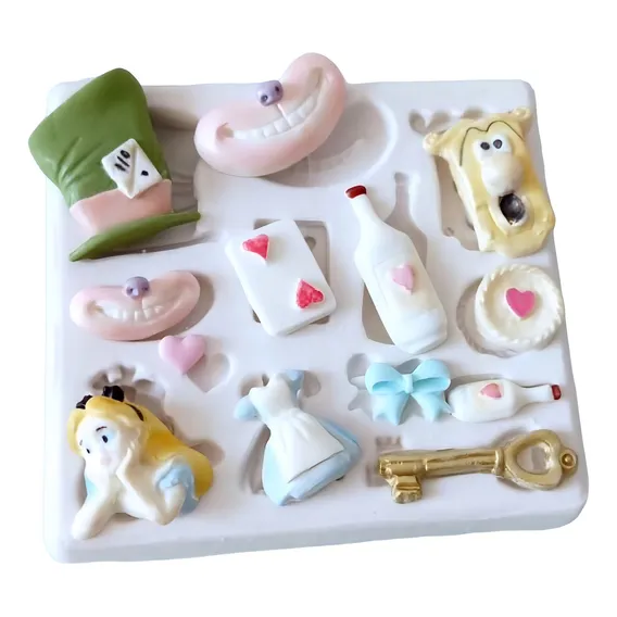 Molde De Silicone Alice No Pais Das Maravilhas Foto 1