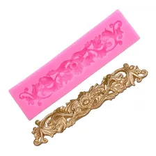 Molde De Silicone Arabesco 3 Confeitaria E Biscuit Foto mini 1