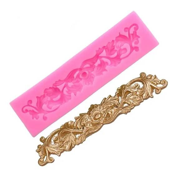 Molde De Silicone Arabesco 3 Confeitaria E Biscuit Foto 1