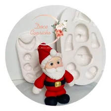 Molde De Silicone Natal - Papai Noel Grande Mod 7 Foto mini 1