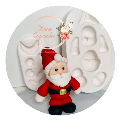 Molde De Silicone Natal - Papai Noel Grande Mod 7 Foto 1