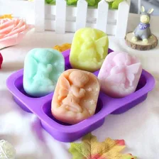 Molde Forma Silicone Anjinhos Pascoa Chocolate Sabão Biscuit Foto mini 4