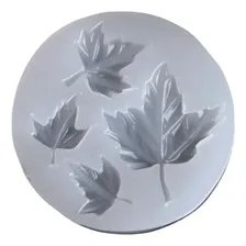 Molde Forma Silicone Folhas Velas Resina Sabonete Artesanato Foto mini 1