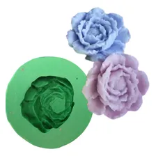 Molde Forma Silicone Sabonete - Peônia Flor Foto  mini 1