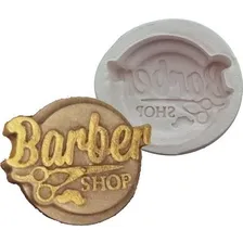 Molde Para Artesanatos Reutilizável Decore Artesanatos Sp Barber Shop De 1 Cavidades - Branco Foto mini 1
