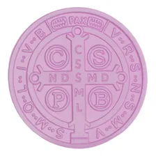 Molde Silicone 827 - Medalha São Bento - Batizado - Flexarte Foto mini  2