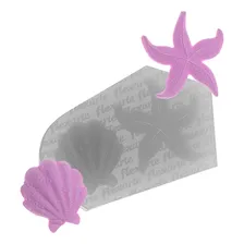 Molde Silicone 842 - Estrela Do Mar - Fundo Mar - Flexarte Foto mini 1