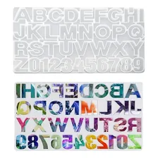 Molde Silicone Alfabeto Para Letras De Resina Foto mini 2