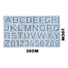 Molde Silicone Alfabeto Para Letras De Resina Foto mini 3