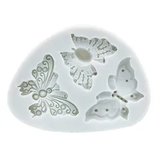 Molde Silicone Borboletas 3 Tamanhos Bolos Doces Confeitaria Foto  mini 1