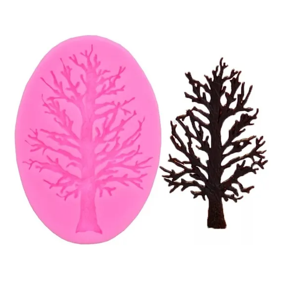 Molde Silicone Confeitaria Arvore Pinheiro Natal Biscuit Foto 1