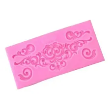 Molde Silicone Enfeite Decoração Bolo Renda Vintage Fondant Foto mini 4