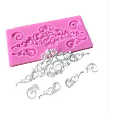 Molde Silicone Enfeite Decoração Bolo Renda Vintage Fondant Foto  mini 1
