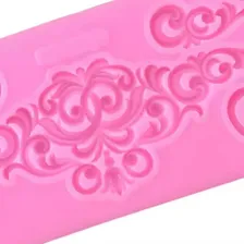 Molde Silicone Enfeite Decoração Bolo Renda Vintage Fondant Foto mini  2