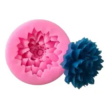 Molde Silicone Flor Lotus 3d Dalia Florzinha Crisantemo Foto mini 2