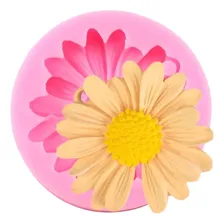 Molde Silicone Flor Margarida Sabonete Resina Biscuit Vela Cor Branco Foto mini 2