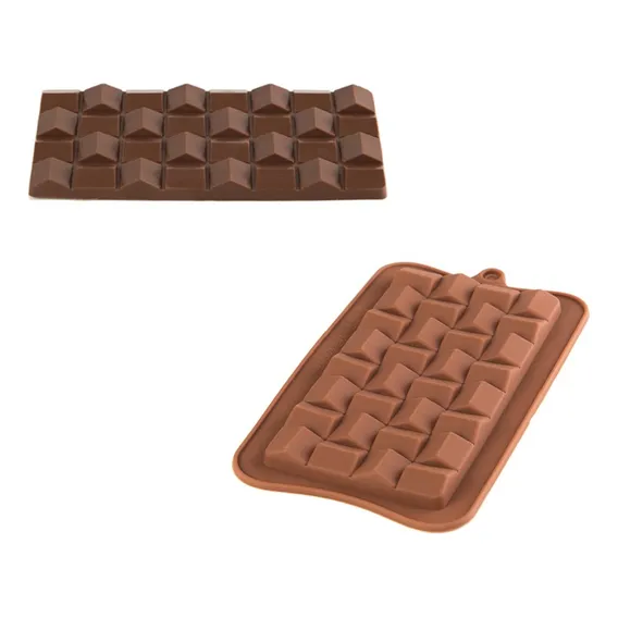 Molde Silicone Forma Chocolate Formatos Silver Chef Cor Relevo Foto 1