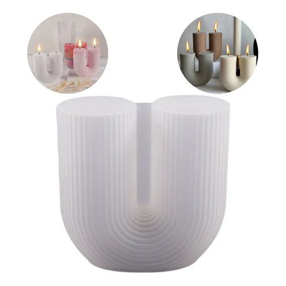 Molde Silicone Forma Em U Sabonete Vela Resina Gesso Cimento Foto 1