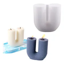 Molde Silicone Forma Em U Sabonete Vela Resina Gesso Cimento Foto mini 2