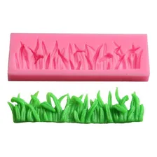 Molde Silicone Grama Folhas Mato Arbusto Floresta Gramado Foto  mini 1