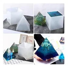 Molde Silicone Orgonite 15x15cm - Branco/transparente Foto mini  3