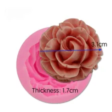 Molde Silicone Pasta Americana Biscuit Rosas 3 D Cm 187 Foto mini 4