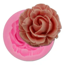 Molde Silicone Pasta Americana Biscuit Rosas 3 D Cm 187 Foto  mini 1