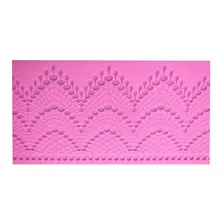 Molde Silicone Renda Bolo Pasta Americana 40x11 Cm Foto mini  3