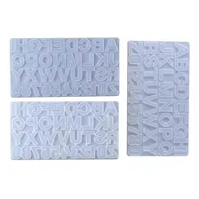 Molde Silicone Resina Sabonete Vela Letras Numeros 36cm Foto mini  2