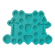 Molde Silicone Resina Terço Religioso Entremeio CrucifĂxo FĂ© Foto mini 1
