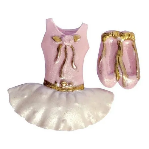 Molde Silicone Roupa Bailarina Confeitaria Biscuit Resina Foto 1