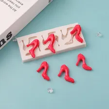Molde Silicone Sapato Sapatos Salto Mulher Fondant Biscuit Foto mini  3