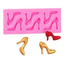 Molde Silicone Sapato Sapatos Salto Mulher Fondant Biscuit Foto  mini 1